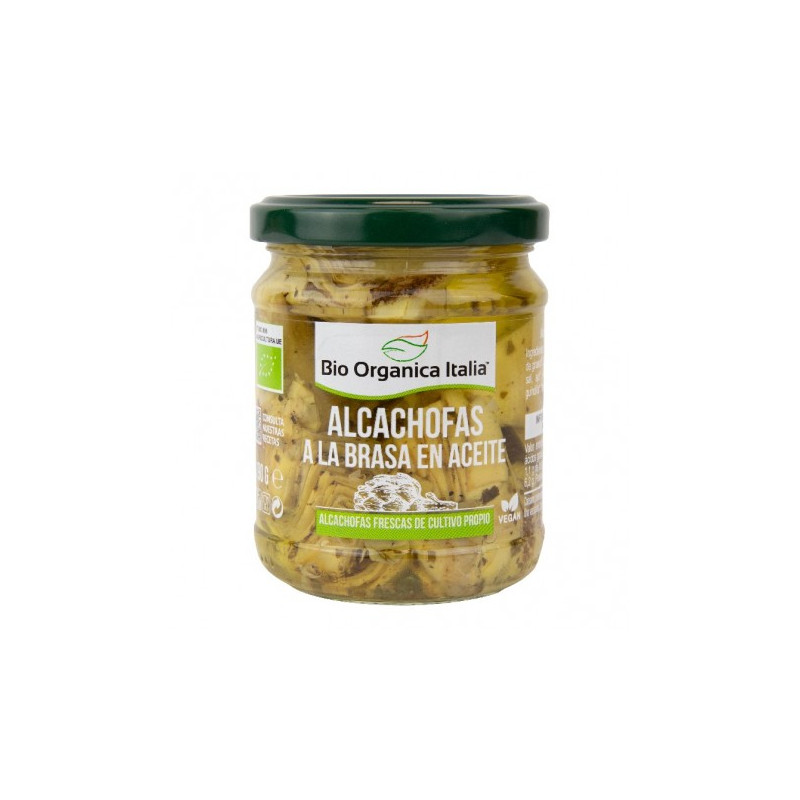 Alcachofas a la Brasa en Aceite 190 Gr (Bio Orgánica Italia)