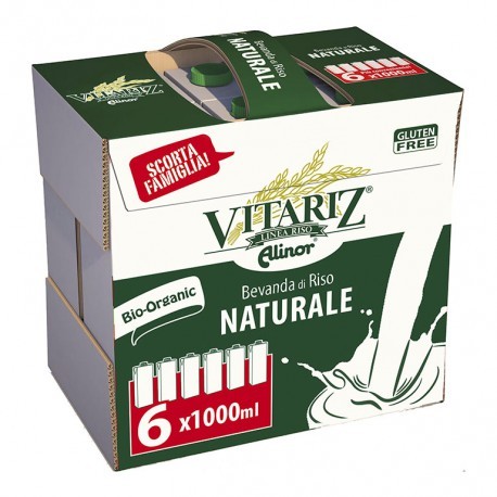Bebida de Arroz, Pack 6 Unid de 1 L (Vitariz)