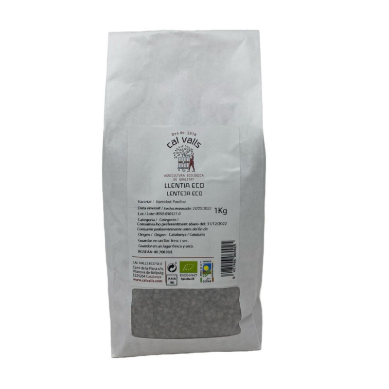 Lenteja Pardina Nacional, 1 Kg (Cal Valls)