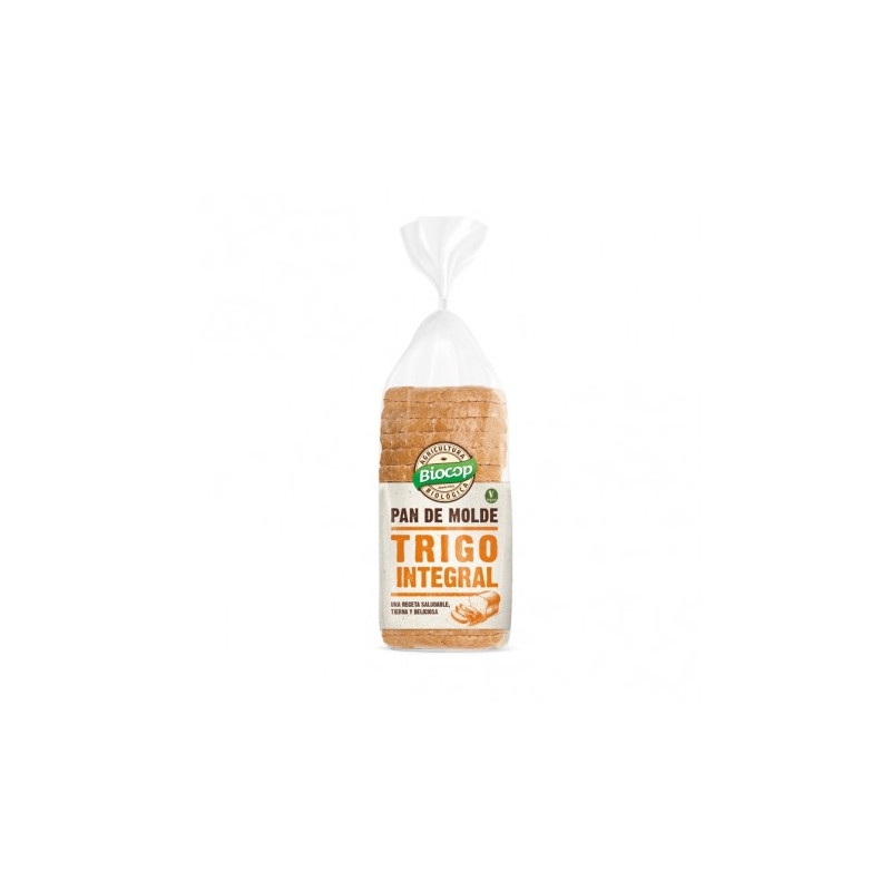 Pan de Molde Blando Trigo Integral 400 Gr (Biocop)