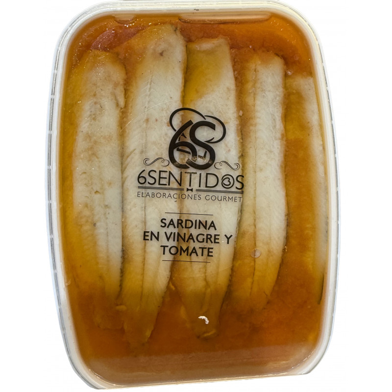 Sardinas en Vinagre y Tomate, Tarrina 150 Gr